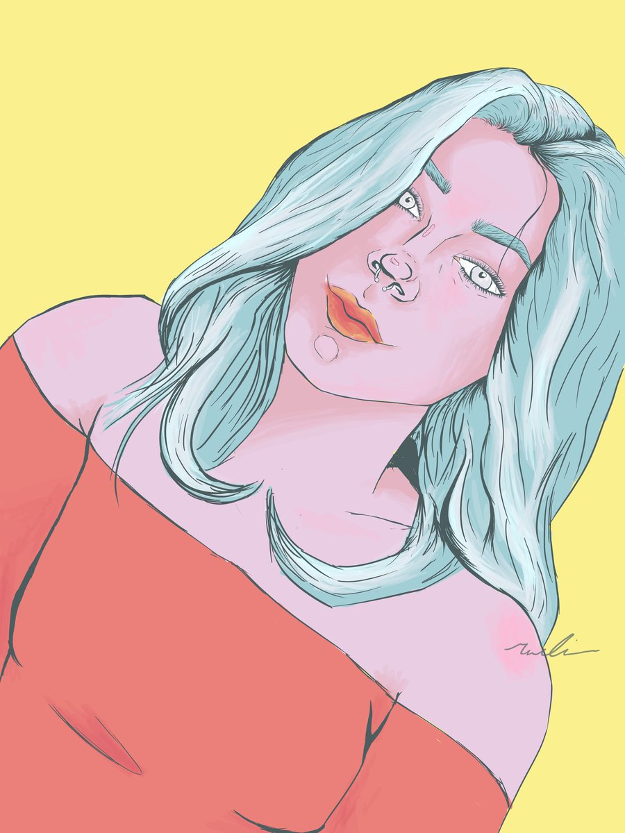 drawn_appetit's tweet photo. Self portrait using a comic style lineart and pastel colour palette! Blog link in bio. #mktg2021 #selfportrait #digitalartist #digitalart #digitalpainting #art #artist #painting https://t.co/1nF8eN0XLl