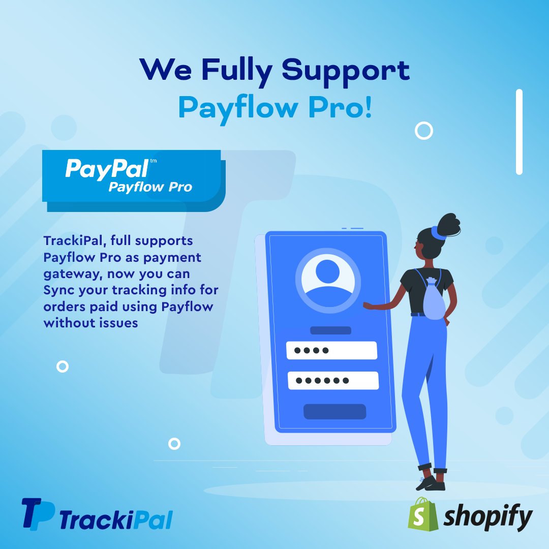 TrackiPal_'s tweet photo. TrackiPal supports Paypal Payflow Pro! 😎
Get the app here: https://t.co/63e3BDYu48

#trackipal #paypal #Shopify #shopifyapps #business #ecommerce #ecom #entrepreneur #online #onlineshopping #onlinebusiness #smallbusiness #businessowner #paymentracking #automation https://t.co/DhxvuiFDlD