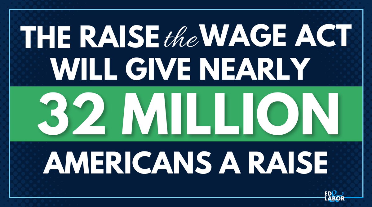 BobbyScott's tweet image. Today, Democrats are unveiling the #RaiseTheWage Act to gradually increase the minimum wage to $15 by 2025. That means a long-overdue raise for nearly 32 MILLION workers across the country.