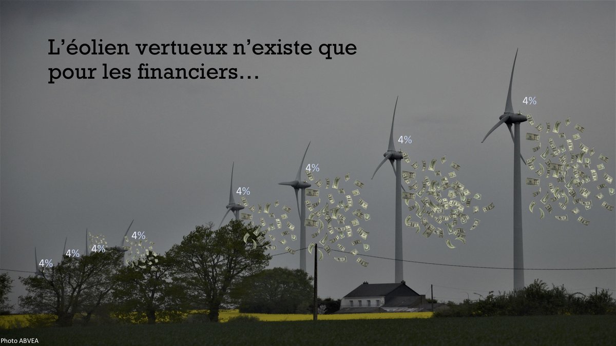 danjou2020's tweet photo. @barbarapompili @ChemilleenAnjou En photo, nos conclusions du passage de @barbarapompili en Anjou. 
PS: c'est 8% pour les banques et fonds de pension, les vrais propriétaires des éoliennes. https://t.co/UOEZUJ4RjM