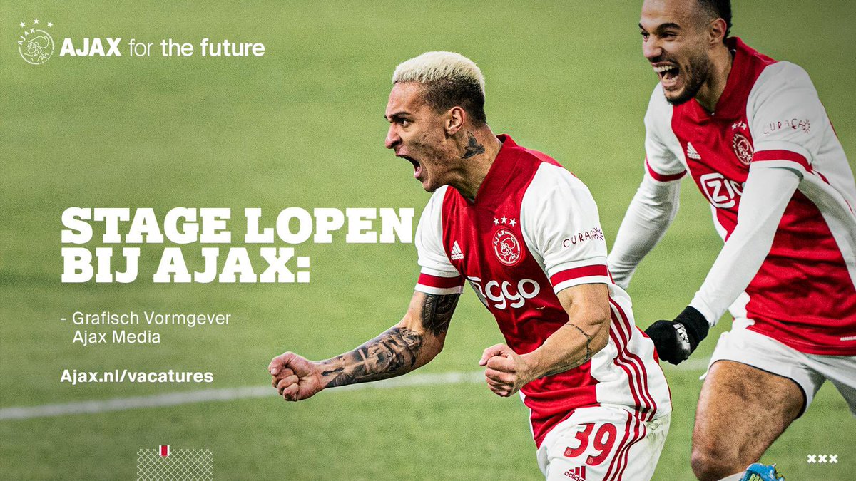 Ben (of ken) jij een grafisch vormgever die op zoek is naar een stage❓

Dit is je kans om designs te maken voor <a href="/AFCAjax/">AFC Ajax</a> ➥ Ajax.ms/stage 🎨