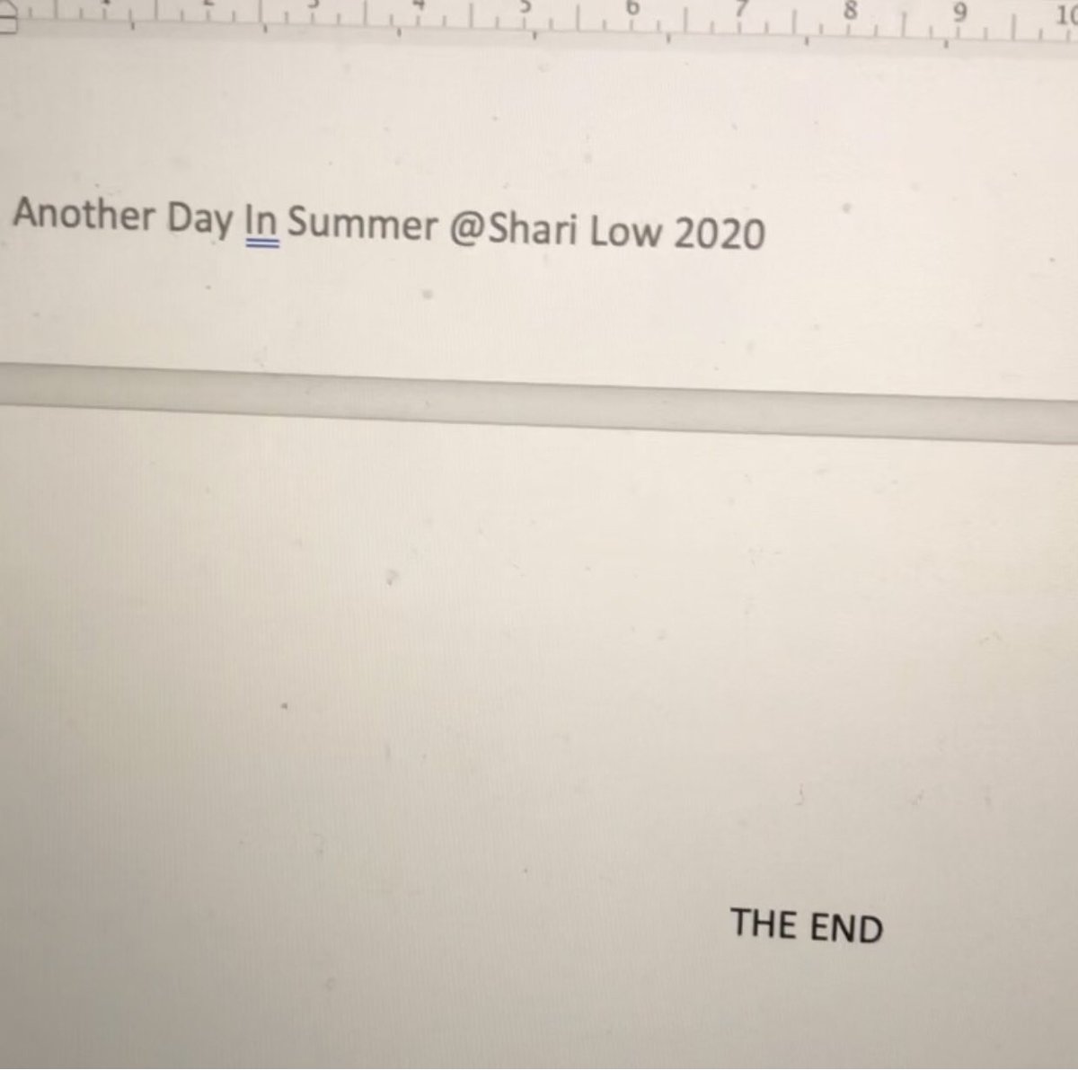 sharilow's tweet photo. Soooooooo..... this happened!!!! 
Just typed THE END on book 29. 
I’m away to apologise to everyone I’ve offended with missed texts, unanswered emails, sweary words and 20486 request for tea. 😂💖x
#anotherdayinsummer 
#book29 #milkandnosugar #andahobnob
#thankyou @BoldwoodBooks https://t.co/7AasHJkHKj