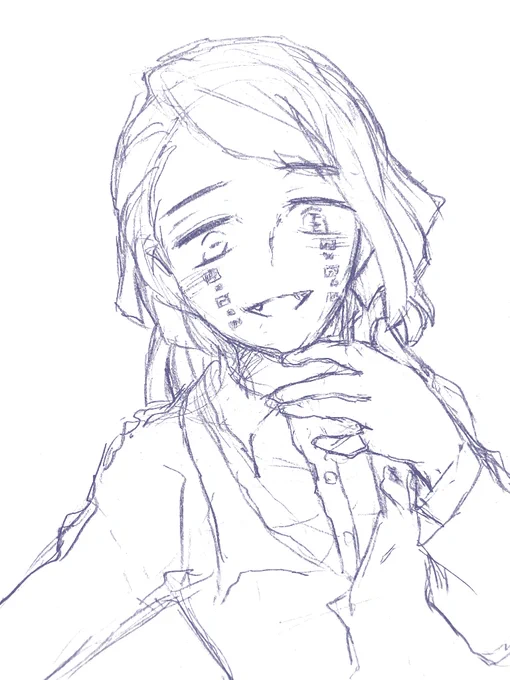 # このタグを見た人は推しの初描きと現在の絵を載せる

2020年10月と2021年1月のエンムちゃん

と

2020年10月と2021年1月の無魘

まだ4ヶ月しかたってないのか～💕😌💕 