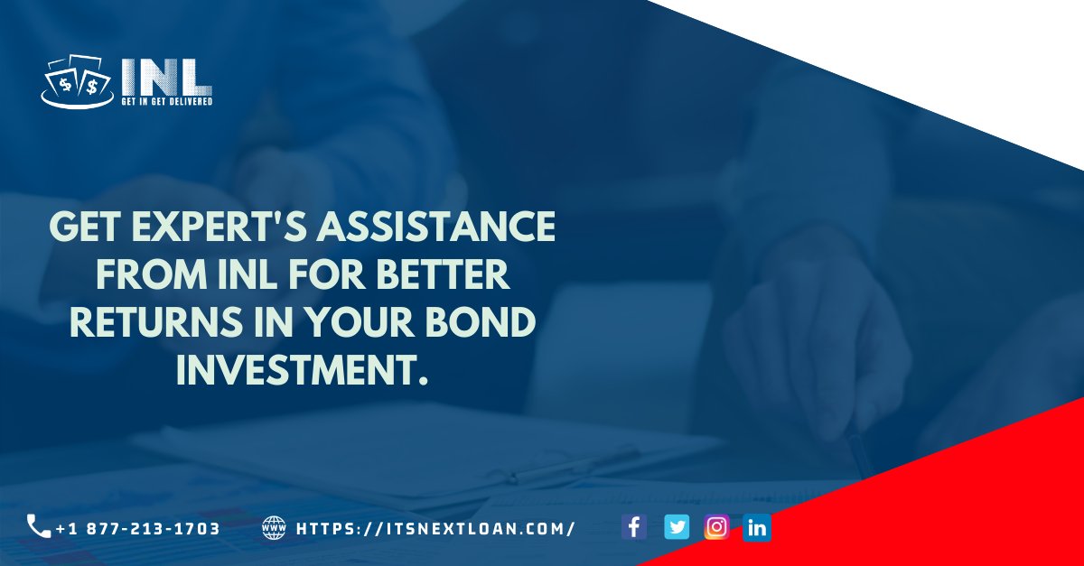 Your returns in bond investment depend on how Well or how Badly their investment has done. Reach us here for Expert's advice - itsnextloan.com .

Visit: itsnextloan.com
Call: +1 877-213-1703
Drop us an email: info@itsnextloan.com

#financialadvice #itsnextloan