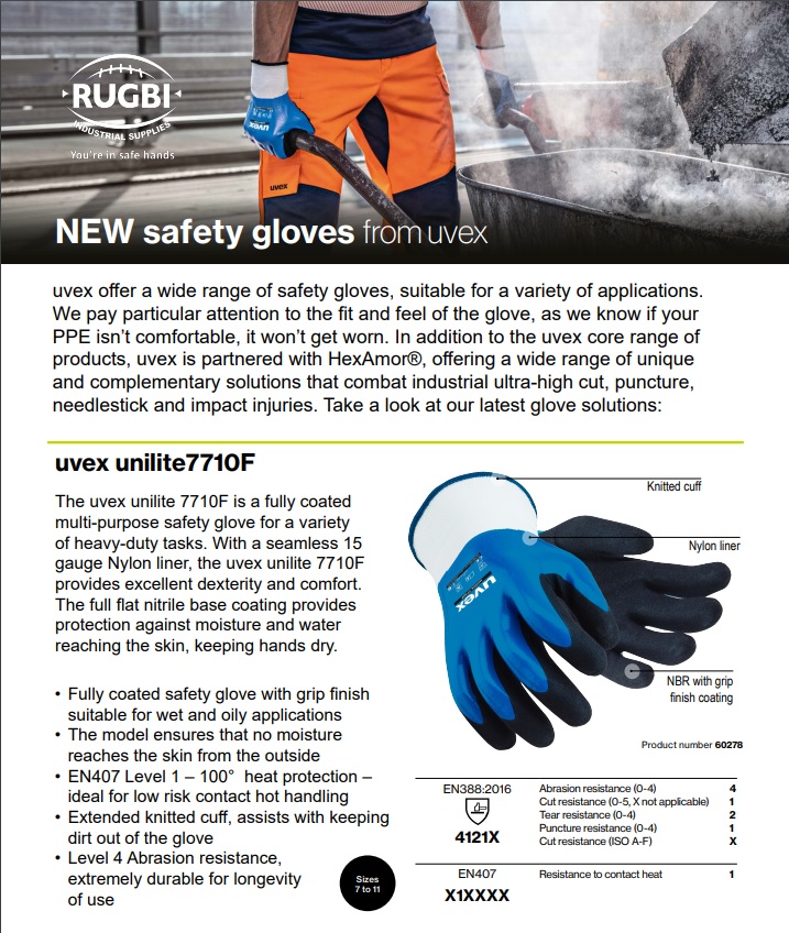 RugbiIndustrial's tweet photo. NEW safety gloves from uvex
uvex offer a wide range of safety gloves, suitable for a variety of applications.
#uvex #gloves #PPE #safety #HexArmor
Take a look at our latest glove solutions: https://t.co/2zXJ5ryuf0
