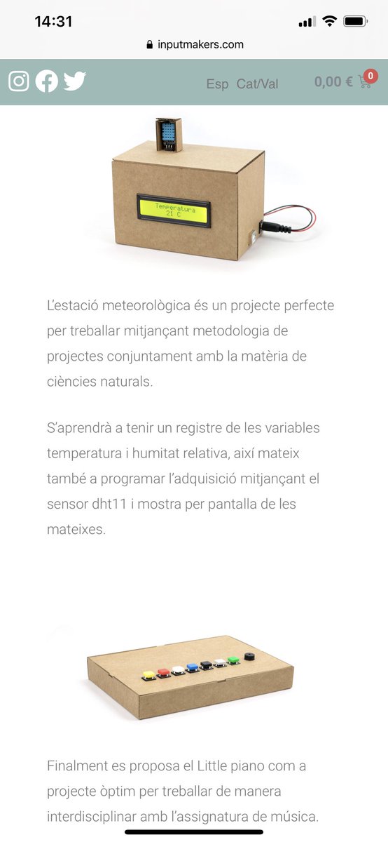 inputmakers's tweet photo. Recordeu que tenim projectes per treballar de forma interdisciplinar per àmbits o amb diferents assignatures 🤖🎶🌲 Feu-li una ullada en aquest link https://t.co/Sm16V3N33C… #educació #ESO #makersgonnamake #robotica #roboticaeducativa #stem #secundaria #arduino #diy https://t.co/ynxUthiyBY