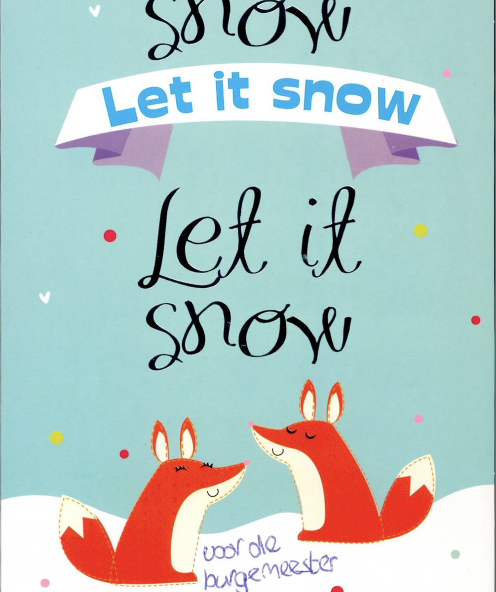 Bijzonder leuke post ontvangen van Anne-Lieke (9jr) en Emmy Lotte (6jr) uit #Elst <a href="/Gem_Overbetuwe/">Gemeente Overbetuwe</a> met de vraag of ik voor sneeuw ⛄️ kan zorgen. Dank jullie wel meiden! Zojuist een brief terug gebracht. #daarwordjetochvrolijkvan