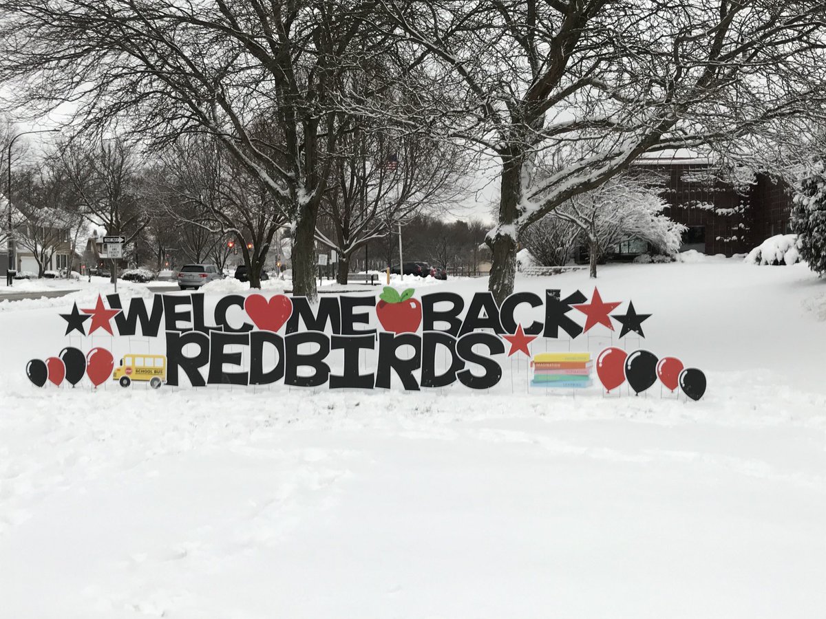 RWpride's tweet image. Welcome Back Red Birds!  So glad to have our children returning to school for learning!