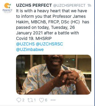 mdoherty_hiv's tweet photo. WHO and friends are saddened to learn of the untimely death of Prof James Hakim due to COVID-19 -- a giant of HIV/AIDS programming for Africa.  He was a regular and improtant expert on WHO panels and guideline groups. 
 he will be missed; take care all. #WHO #HIV @WHO @ANJSeale https://t.co/WJYfPLACwL