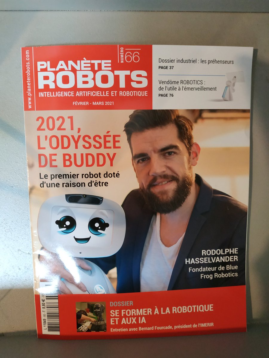 scr33tch's tweet image. Arrivée en kiosque du nouveau Planète #Robots. #BuddyRobot #Prehenseurs #formation