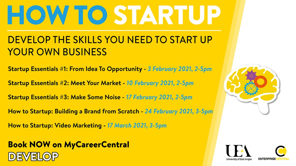 Want to be your own Boss? EnterpriseCentral's 'Start-up Essentials' series of workshops to help you grow a business start next week! Sign up now bit.ly/2YcPzxL