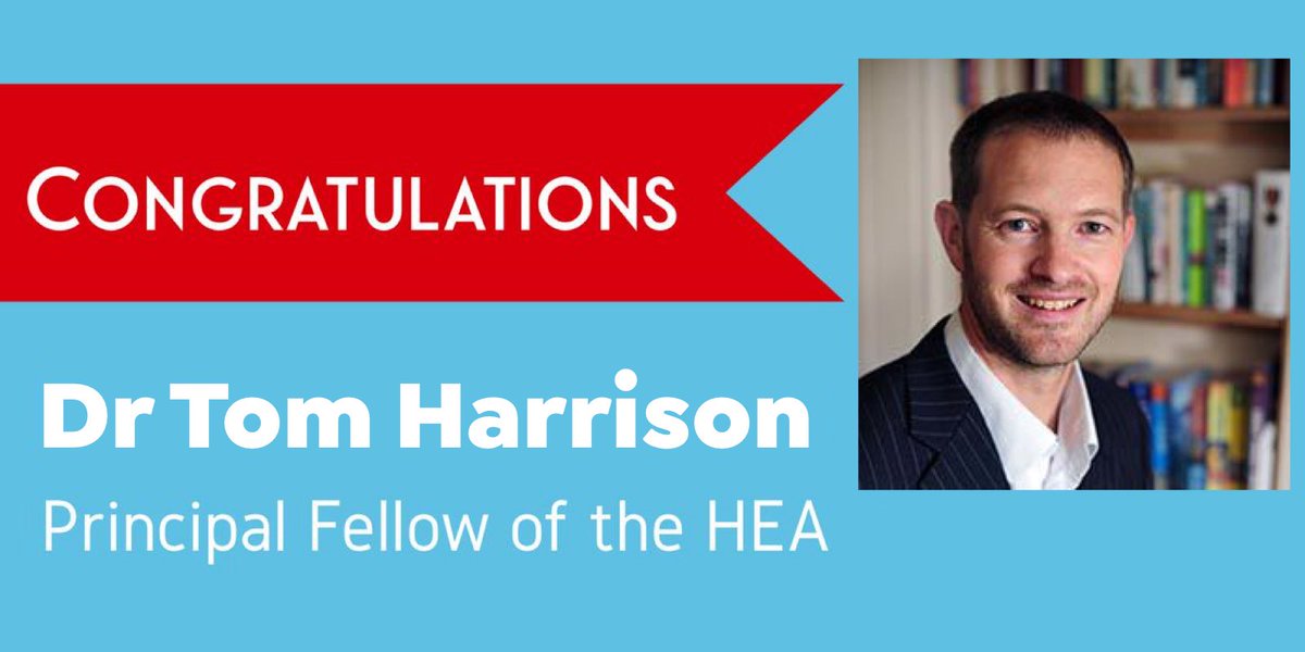 UoB HEFi (@uob_hefi) on Twitter photo We’d like to extend congratulations to <a href="/DrTomHarrison/">Tom Harrison</a> on achieving Principal Fellowship <a href="/AdvanceHE/">Advance HE</a> #PFHEA. #welldone We’d like to extend congratulations to <a href="/DrTomHarrison/">Tom Harrison</a> on achieving Principal Fellowship <a href="/AdvanceHE/">Advance HE</a> #PFHEA. #welldone