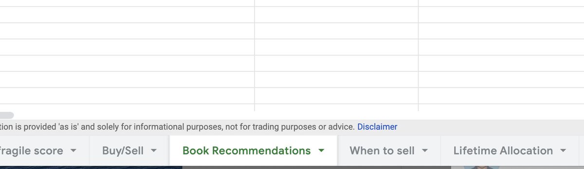 16/ There are TONS of other great books about moneyI keep a list in my "Book recommendations" tab of my public investing checklist https://docs.google.com/spreadsheets/d/1y8quPLqAwNsBGvNUrJuMTqVwz-P59ms1A8ZDLE8Dc24/edit?usp=sharing