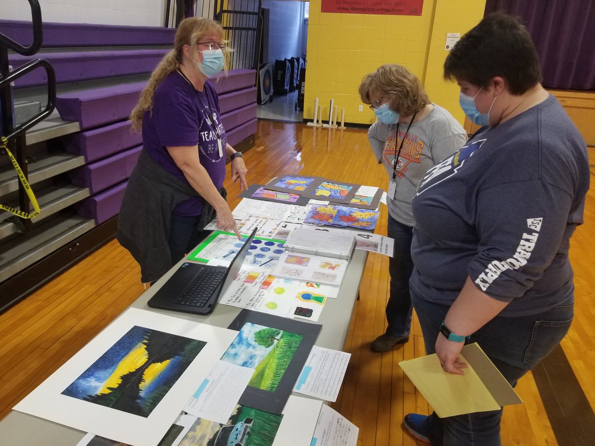 HOMRPDC's tweet photo. Improvement Consultants @madonnapund &amp; @MarkClementsEdu supported teachers in Chamois with a "DACL Fair" - everyone shared strategies they're using to develop assessment capable learners &amp; celebrated their growth as a faculty. What a great day! @MOEducation @MizzouEducation https://t.co/HefwkbNRF0