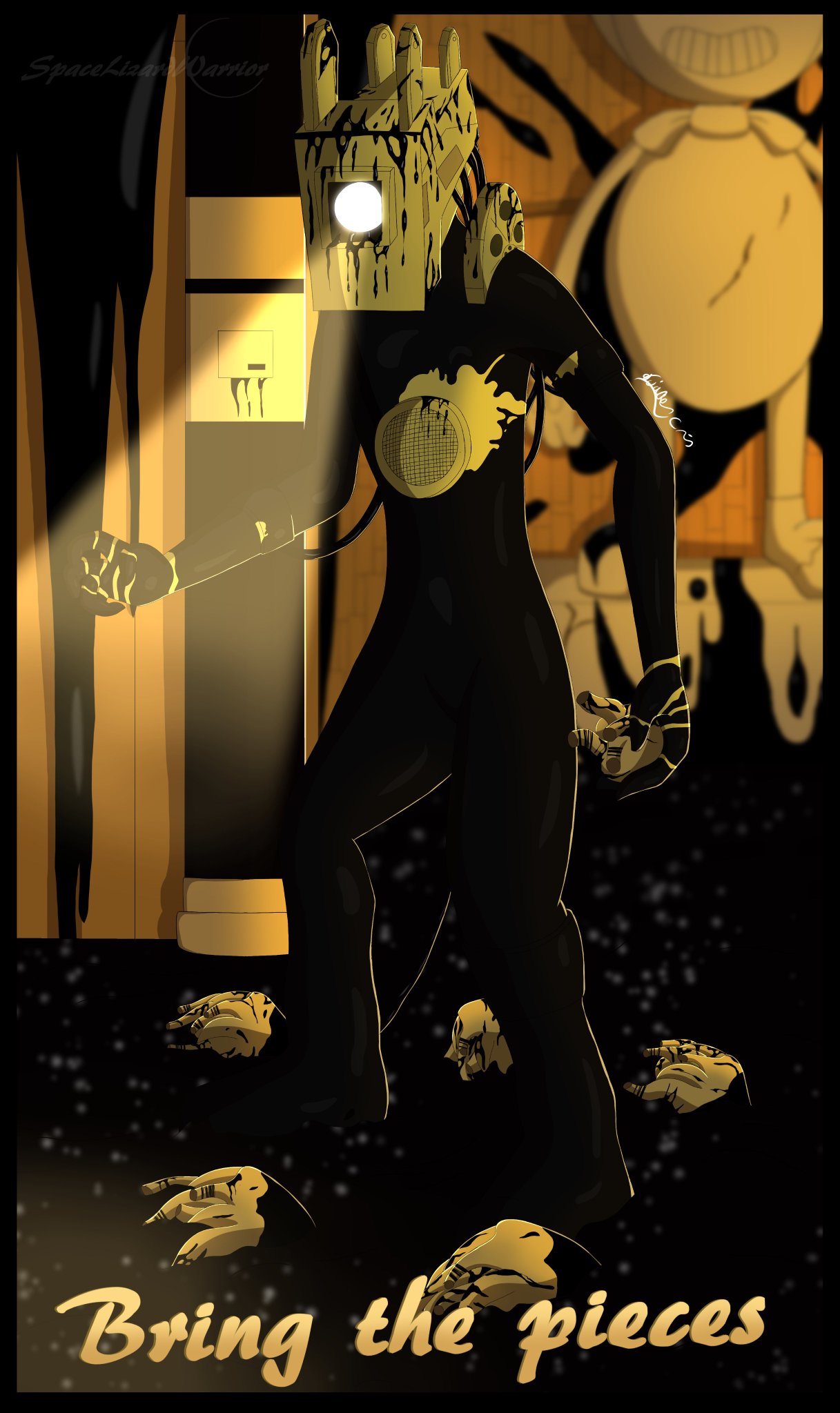 Bendy And The Ink Machine: Ink bendy by SpaceLizardWarrior -- Fur