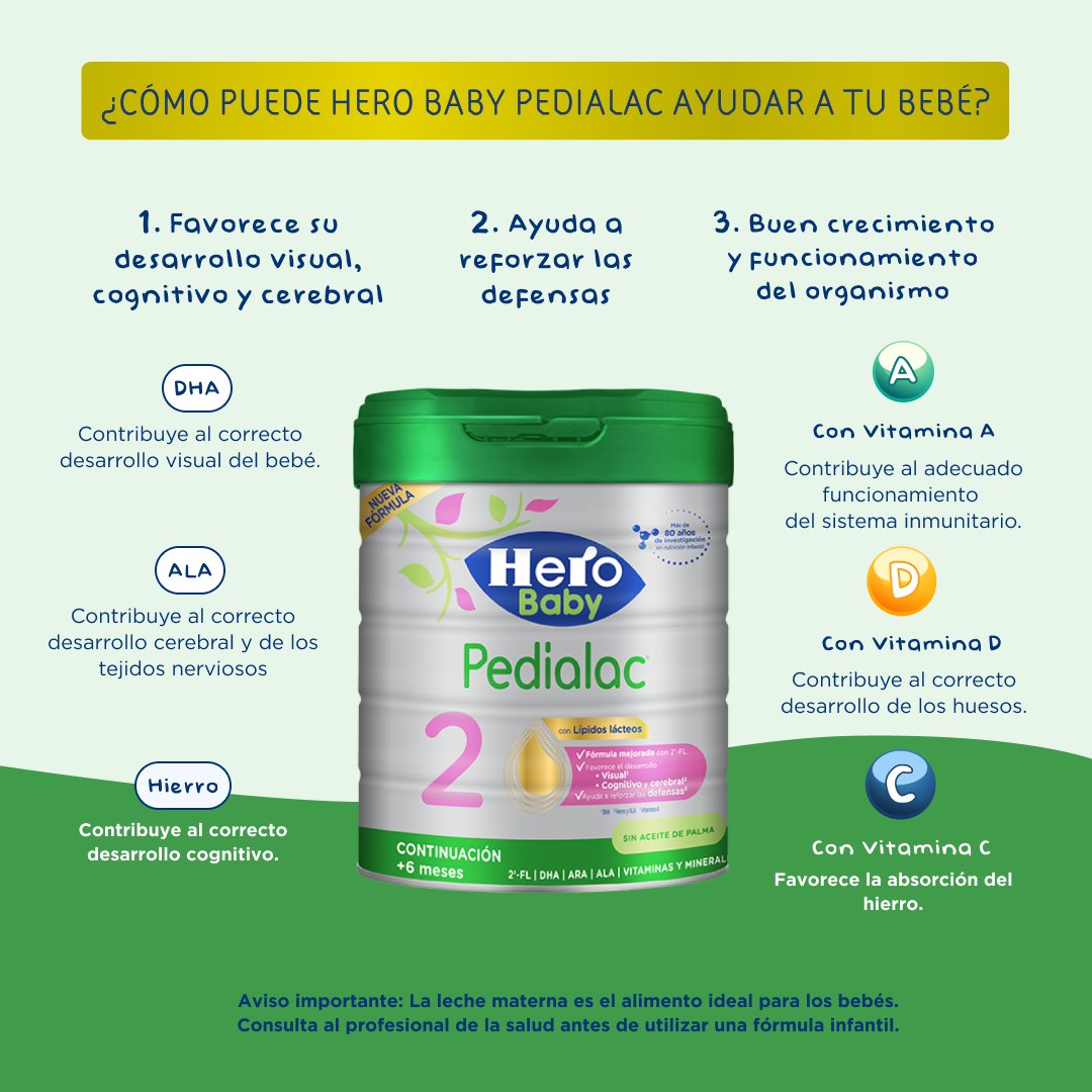 Hero Baby on X: En #HeroBaby hemos desarrollado fórmulas infantiles  considerando la composición de la leche materna y sus beneficios sobre la  salud, nuestra fuente de inspiración 🤱 ¿Quieres saber más sobre