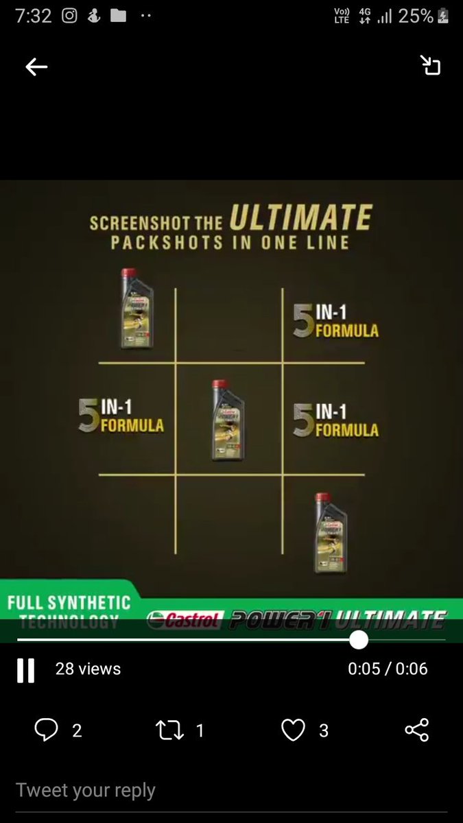 @castrolbiking Here's my perfect screenshot 
#PerformanceThatSurprises
#CastrolPOWER1ULTIMATE #5in1Formula #UltimatePerformance #FullSyntheticTechnology #CastrolPOWER1 #Castrol #POWER1 #10W40 #10W50 #15W50 #20W50 #5W40 #BikersOfIndia @castrolbiking 
Join @SJ_0016 @abha_mishra19 @chilled_Sup