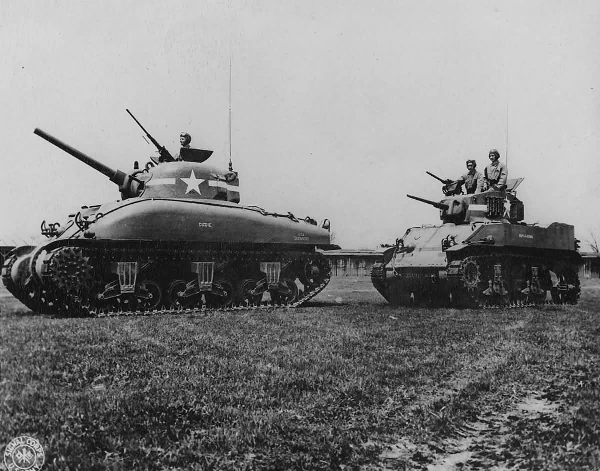 By May 1944 the Stuart was increasingly anachronistic.The 37mm gun was too light to really do much against modern armour, the tank's profile was surprisingly high and not massively dissimilar to a Sherman - but utterly lacking in comparative firepower and protection. /2