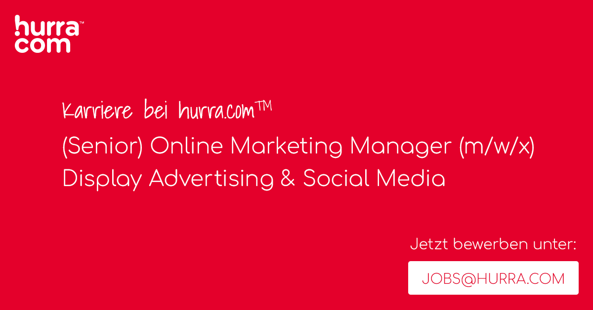 Lust auf einen coolen Job? (m/w/x) hubs.li/H0FrYNM0

#Socialmediamanager #Performancedisplaymanager #agenturjobs #remotejobs #workremote #wirsuchenmacher #lustaufvollgas #werteschaffer #onlinemarketing #displaymarketing #socialmedia #socialmediamarketing #facebookads