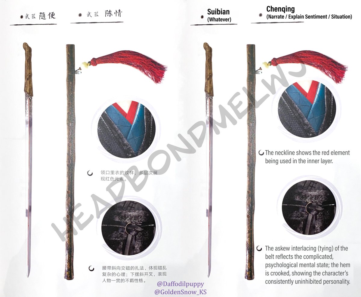 cql the untamed commemorative photobook english translations, a threadplease do not repost. rts are highly appreciated. 1.1wei wuxian's character sheet, main costume description and outfit 1