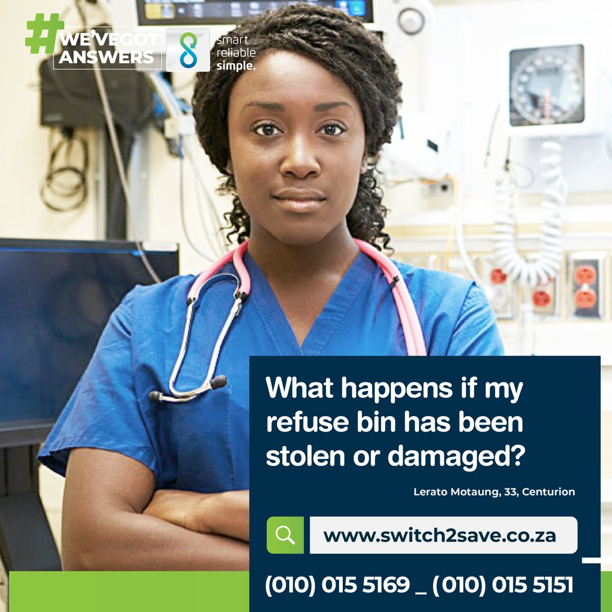 We've got answers...
#Switch2Save