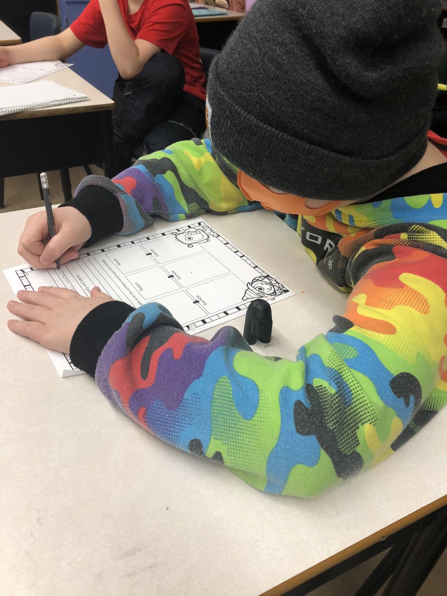 cmilnehrce's tweet photo. Gr 4/5 @TantallonSrElem are creative as they brainstorm about a monster that they will try to convince someone to buy. Today was just the start of the monster’s physical description and personality characteristics. Stay tuned for more great writing...@HrceLiteracy @mspearson3 https://t.co/FitaPunJAc