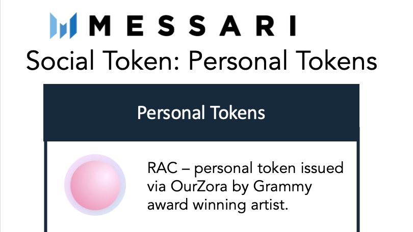 Personal TokensPersonal tokens possess the potential to appreciate in value based on the achievements of the individual creator, thus they can be asymmetrically profitable for early investors. Still, the total value accrual is limited to one individual.