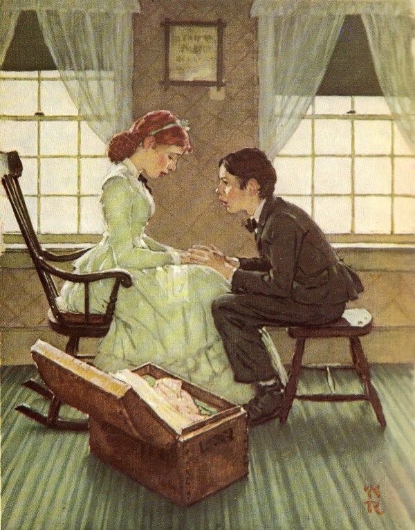 耽美なる絵画とモノ ノーマン ロックウェル アメリカ 14 1978 アメリカで活躍した画家 イラストレーター 大衆的な画風でコミカルなイラストを多数手がけた