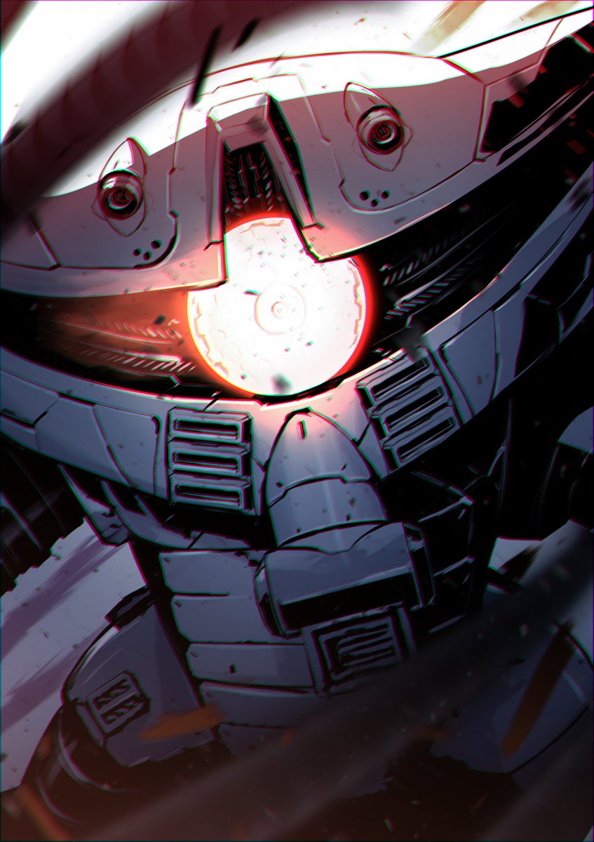 robot no humans mecha solo science fiction glowing close-up  illustration images