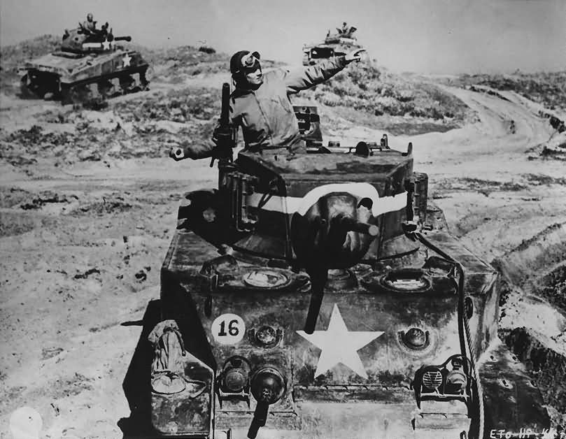 They would still see extensive service in US Armored Divisions' light tank companies, a policy that Major-General Ricky Richards was clearly rather uncomfortable with as he encouraged American commanders away from overt experimentation in Normandy. /4