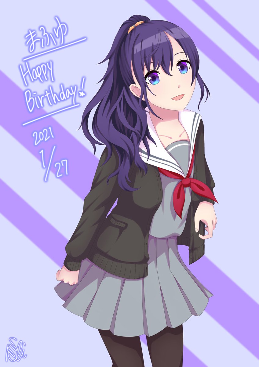 笹原ロイ 毎日イラスト投稿中 En Twitter まふゆちゃん 誕生日おめでとう 朝比奈まふゆ誕生祭21 プロセカイラスト プロセカファンアート Prsk Fa