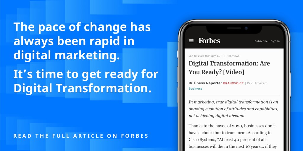 Whilst most organizations have embraced digitization, we believe that true transformation is one of capability and culture. In this article, we partnered with <a href="/Forbes/">Forbes</a> to outline 4 key focus areas for your company in 2021. How many are you working towards?

jfi.sh/3bXr3sg