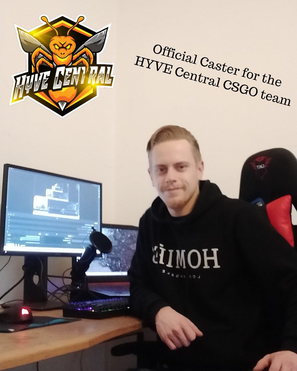 As of today, I'm happy to announce that I will be the official caster for the CSGO Esports team of <a href="/HyveCentral/">Hyve Central</a> | first cast tonight at 22:30 amsterdam time at twitch.tv/ddaims

Make sure to head over to their page and drop a follow!