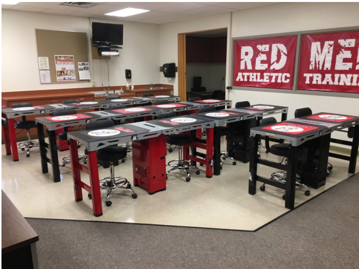 Impact_athletic's tweet image. We are more than just sideline and AT clinic tables/equipment. Shoutout! @RedMedAT @LHS_Redskins! We are also working with several schools to help mold, develop, mentor, and educate young future AT's by creating classroom/labs. @TxStateATassoc @SWATAD6 @NATA1950 @rogersathletic