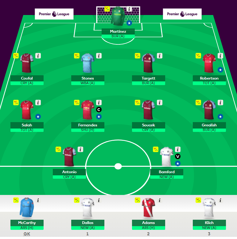 TheFPLClub's tweet photo. #GW20

✔️ ANTONIO
❌ VARDY
1FT

Good luck for Gameweek 20! https://t.co/faoQQ93WAE