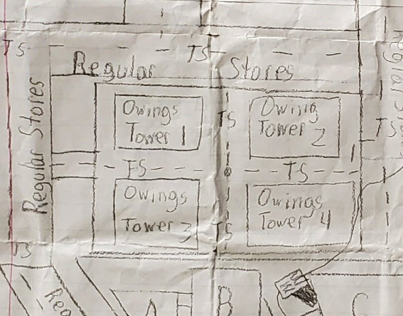 Mixed use of not only retail but offices, hotels and even a complex of residential high-rises called the Owings Towers and Condos at the OMM. We needed permanent residents to keep the place alive all the time.