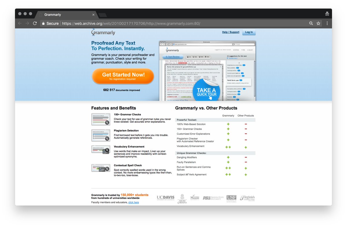  @Grammarly began by selling to the enterprise. They used revenue from universities to improve the core product, before expanding into the consumer market. By the time Grammarly transitioned to freemium, it was already profitable with millions of users! 