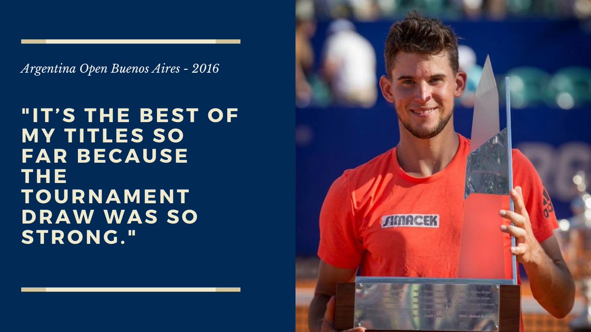 Dominic Thiem  Title WinnerA thread: From 2015 until now.
