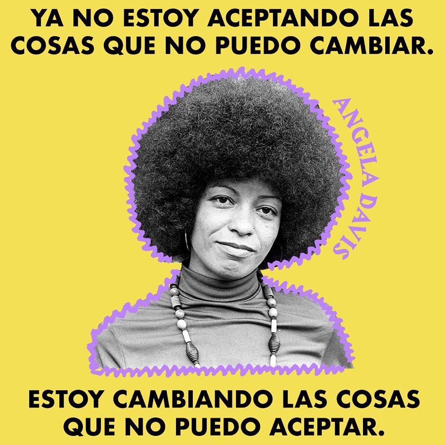ruidosafest's tweet photo. Hoy se el cumpleaños de la legendaria activista afroamericana antirracista, abolicionista y feminista, filósofa, política marxista, profesora y autora #AngelaDavis ✊🏿

#mujeresquehacenruido #somosruidosa https://t.co/mvQaULPep6