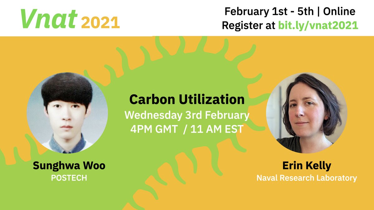 Speaker Announcement: On Wednesday 3rd Feb Sunghwa Woo and Erin Kelly will present on fermentation from alternative carbon substrates such as xylose and alginate using Vnat. Register at bit.ly/vnat2021!