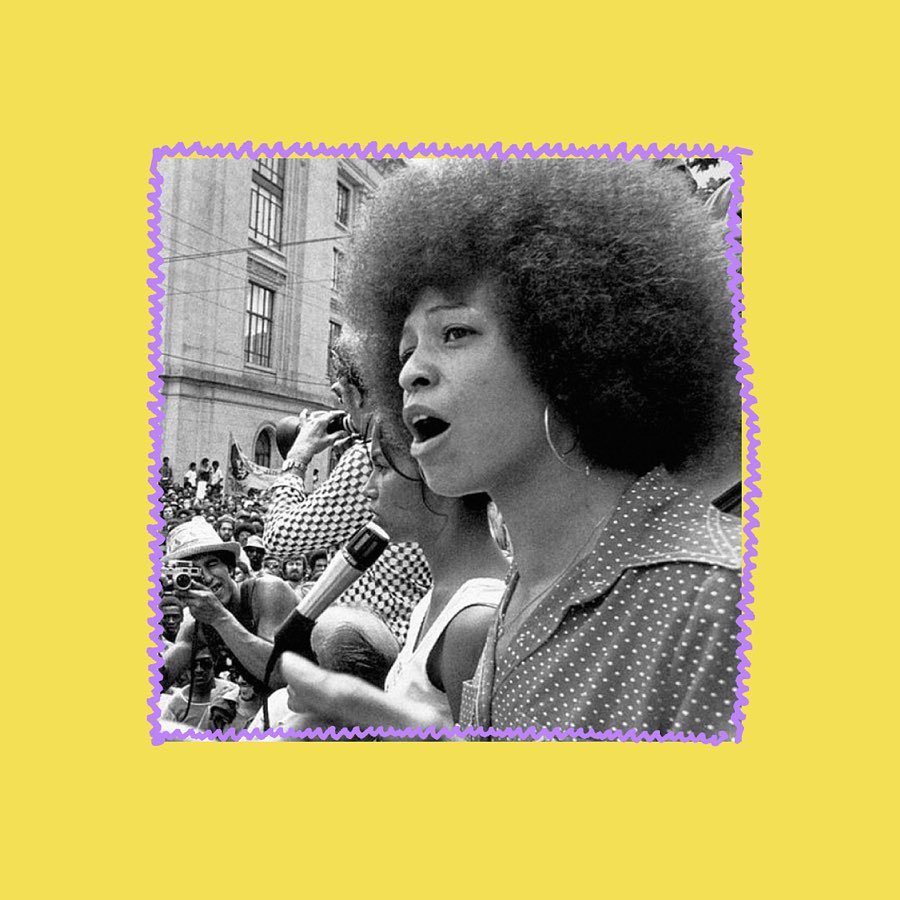 ruidosafest's tweet photo. #AngelaDavis toda su vida ha luchado contra la opresión de la intersección entre género, raza y clase 💥 Su historia de resistencia es una inspiración 💛 https://t.co/n6pBTR3YCq