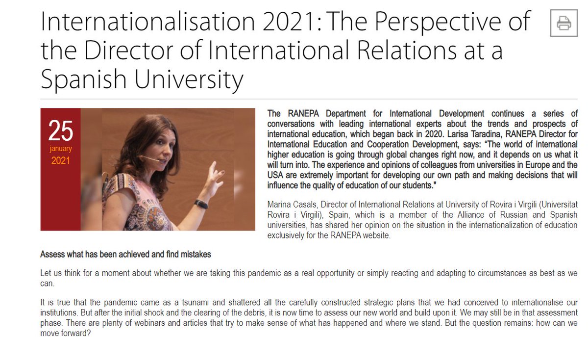 CHEI_Unicatt's tweet photo. Initiatives for change in #internationalisation: our PhD student Marina Casals in conversation with #RANEPA https://t.co/p0YdPqTOIS @Unicatt @Unicatt_en #intled #internationalisationathome @Erasmus_Project https://t.co/XfD9XTMpvE