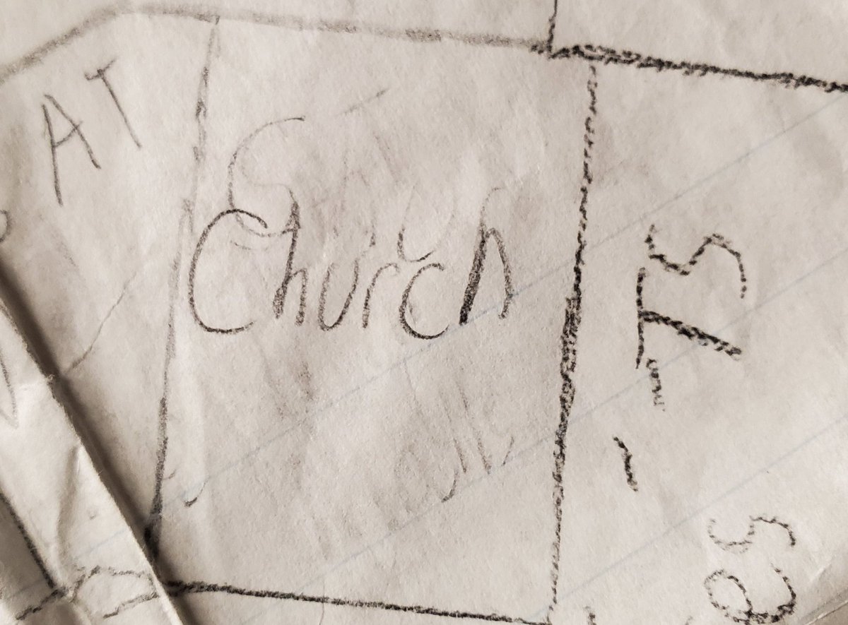 I even included places of worship and grocery stores. Community gardens would be a nice addition so people could grow their own food.