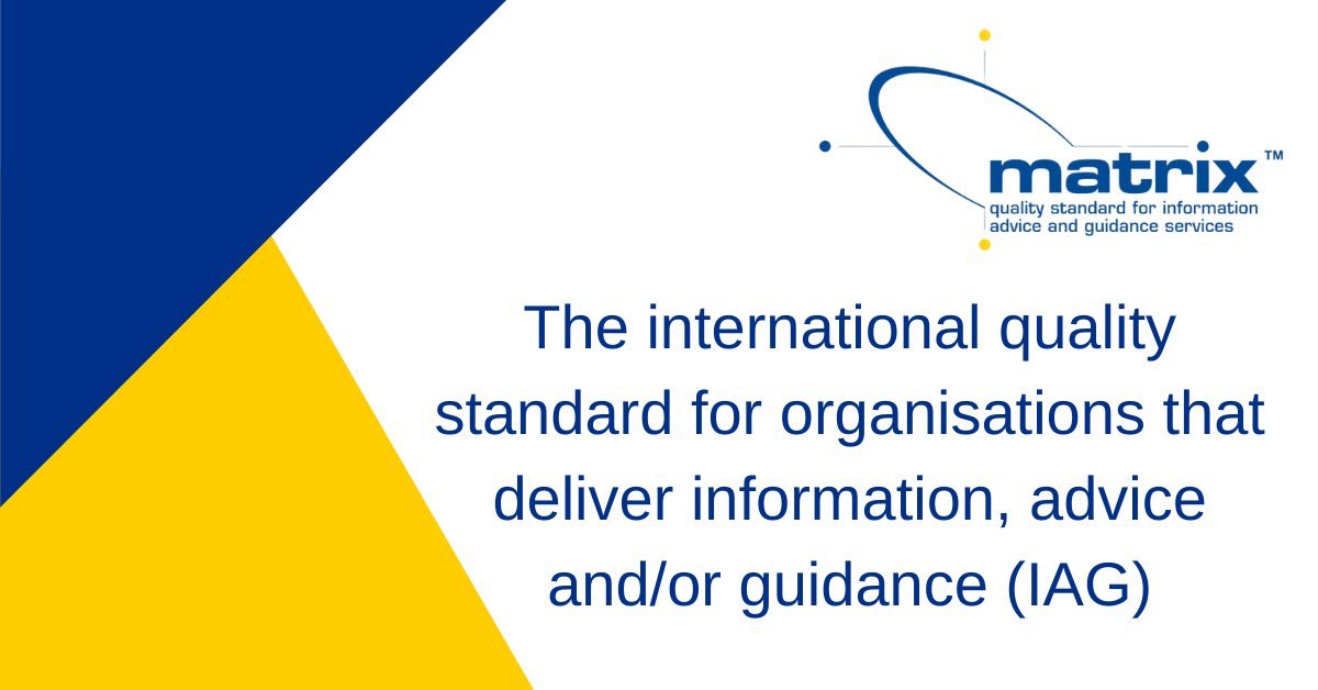 We are proud to announce that we have again received the @matrix_Standard for the support we give our students! A big thanks to the wonderful @chrisjameslearn 🧡