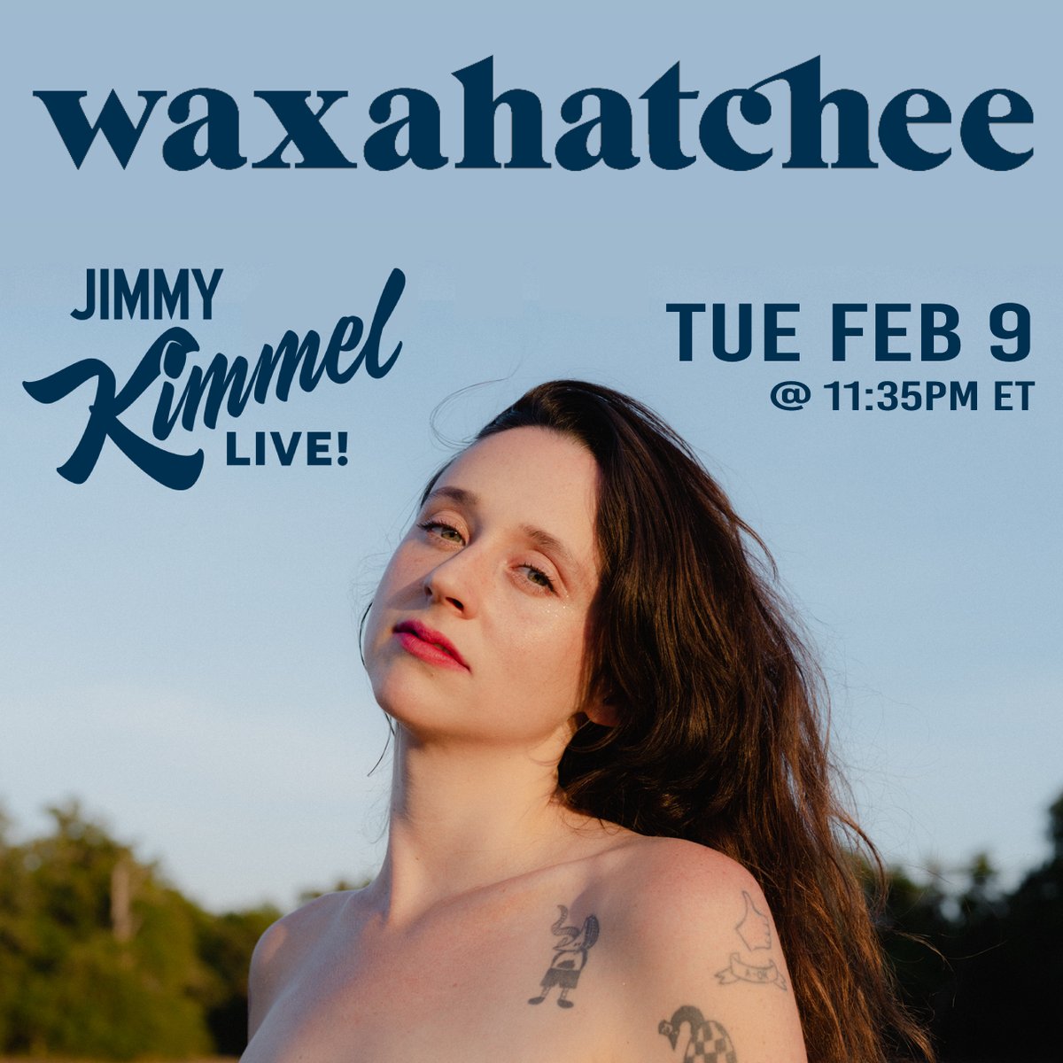 k_crutchfield's tweet image. tune in feb 9 for the late night debut of waxahatchee on @JimmyKimmelLive !