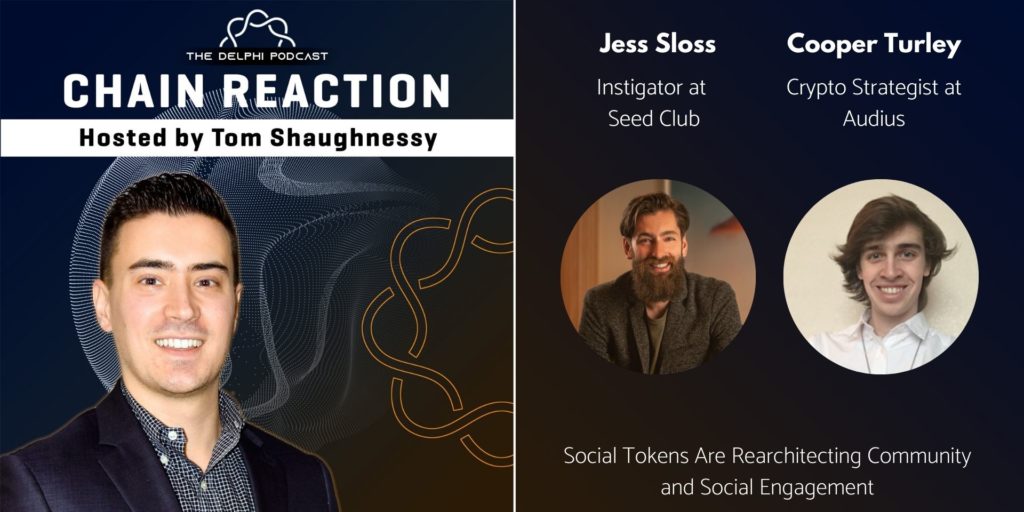 PodcastDelphi's tweet image. New episode, @Shaughnessy119 and @pierskicks hosts @thattallguy and @Cooopahtroopa to discuss Social Tokens!

🪙 22 key social tokens
📊$80M+ in market cap
🧑‍🤝‍🧑7,000+ token holders
🎤 Wide-ranging discussion
 
Video and Transcript: delphidigital.io/podcasts/jess-…