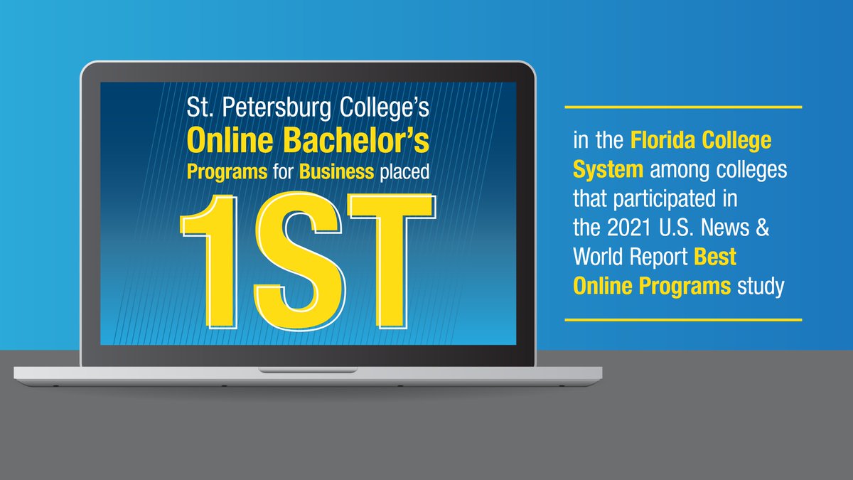 And rounding out the <a href="/usnews/">U.S. News & World Report</a> rankings, #SPCollege placed first in the <a href="/FLCollegeSystem/">Florida College System</a> for Online Bachelor's Programs in Business among participating FCS colleges! 🏆 #Great28