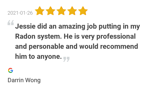 New 5.0-star Review: "Jessie did an amazing job putting in my Radon system. He is very professional and...