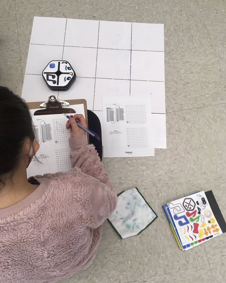 MsEngineerSmith's tweet image. Got the bots out this week in a 6th grade math class @WLM_Elem! Such a perfect application of coordinate grid geometry! Thanks @codewithroot for a well designed activity that even worked for our remote learners too! @SouthernTiogaSD #LrnrDrvn #CSinPA