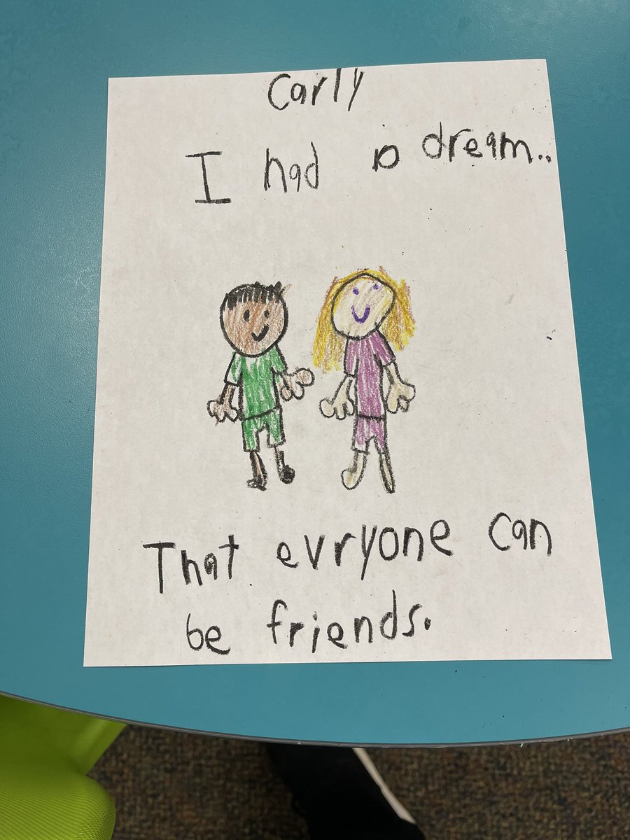 Ledgeview_Lib's tweet image. Continuing of Martin Luther King discussion with a viewing of his “I have a dream” speech followed by our dreams drawings. #ledgeviewlibrary #thisspeechgivesmegoosebumps